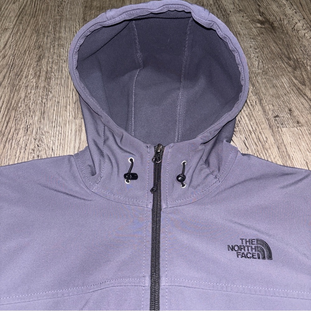 The North Face Womens Softshell Hooded Jacket Full Zip Size L - Picture 8 of 9